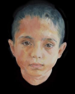 Oilpainting boy ZT-201902.part of project Cyclus