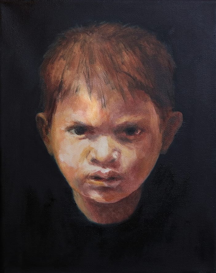 Oilpainting boy ZT-201903 part of project Cyclus