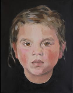 Oilpainting little girl ZT-202004, part of project Cyclus