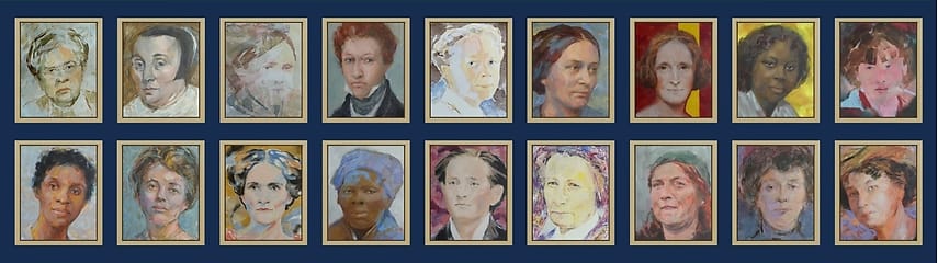 Banner portraits with stories